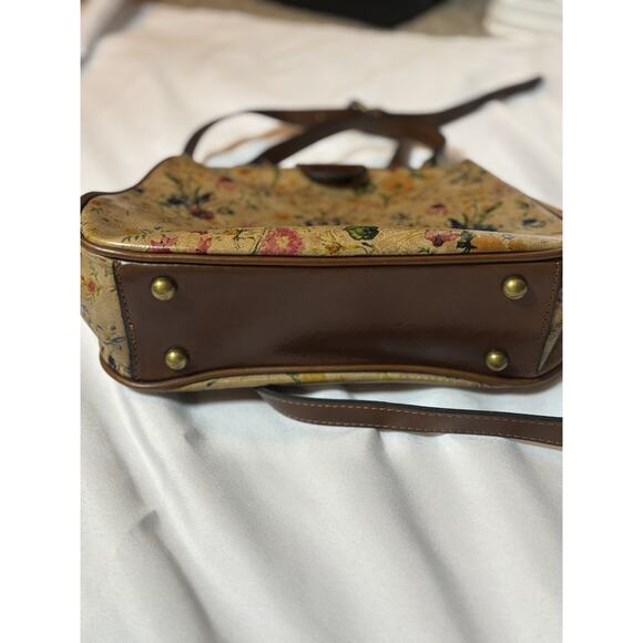 Patricia Nash Gracchi Prairie Rose Frame Satchel Crossbody - Picture 6 of 7